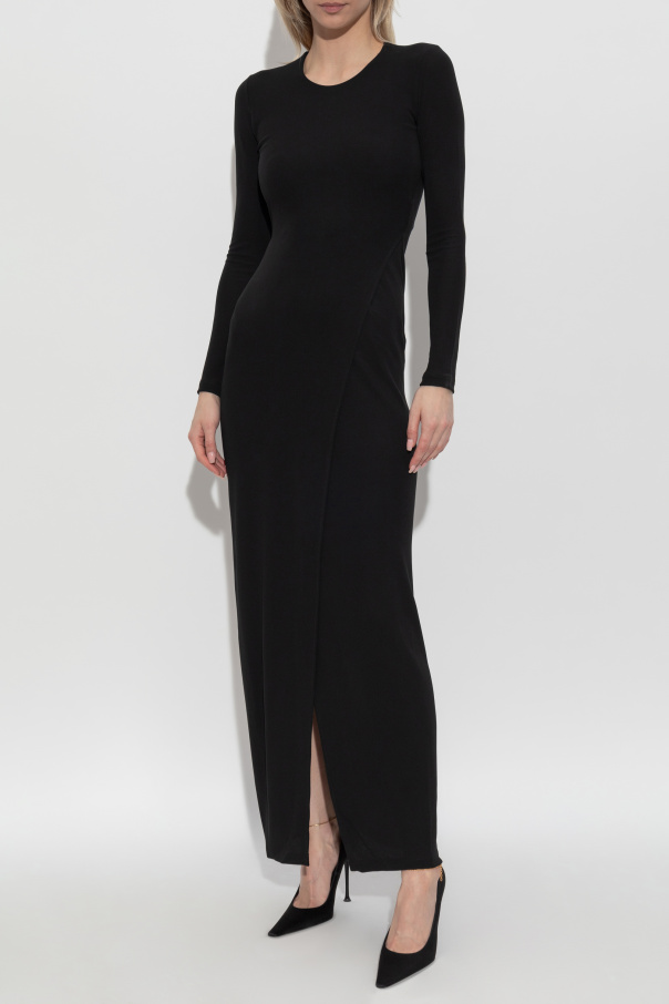 Black Dress with front slit Saint Laurent - Vitkac AS